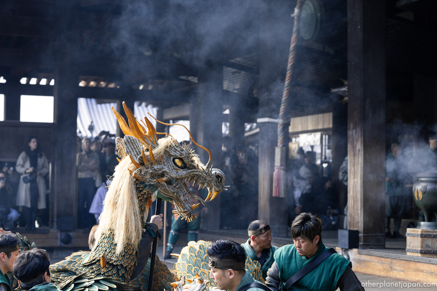 Three times a year, an 18-meter dragon descends the steps of Kiyomizudera into Kyoto's streets. Your guide to Seiryu-e, the blue dragon festival.
